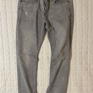 Express Men's Light Gray Slim Jeans